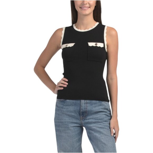 ZOE & CLAIRE Pull Over Sleeveless Sweater - Picture 1 of 3